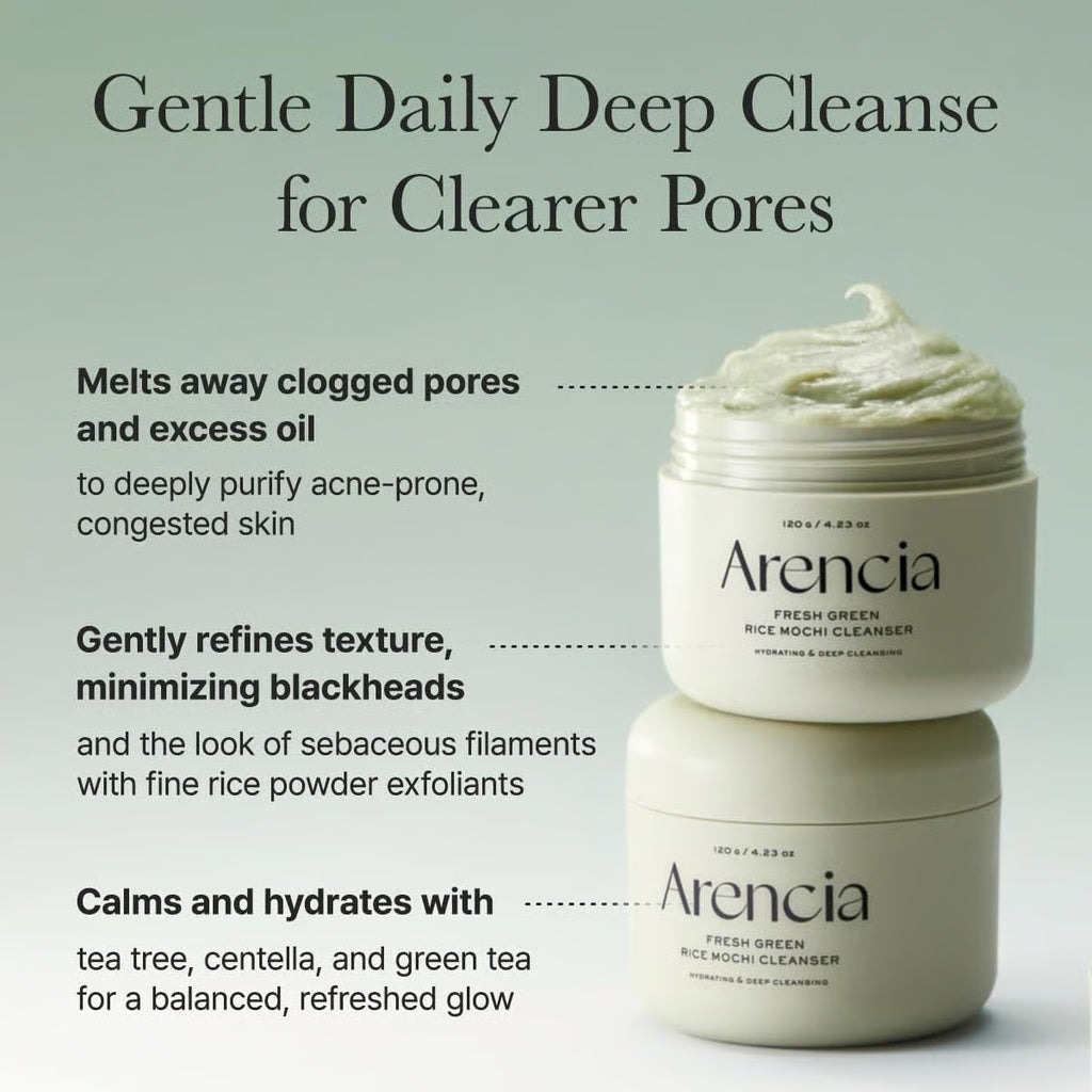 Arencia Fresh Green Rice Mochi Cleanser 120 g